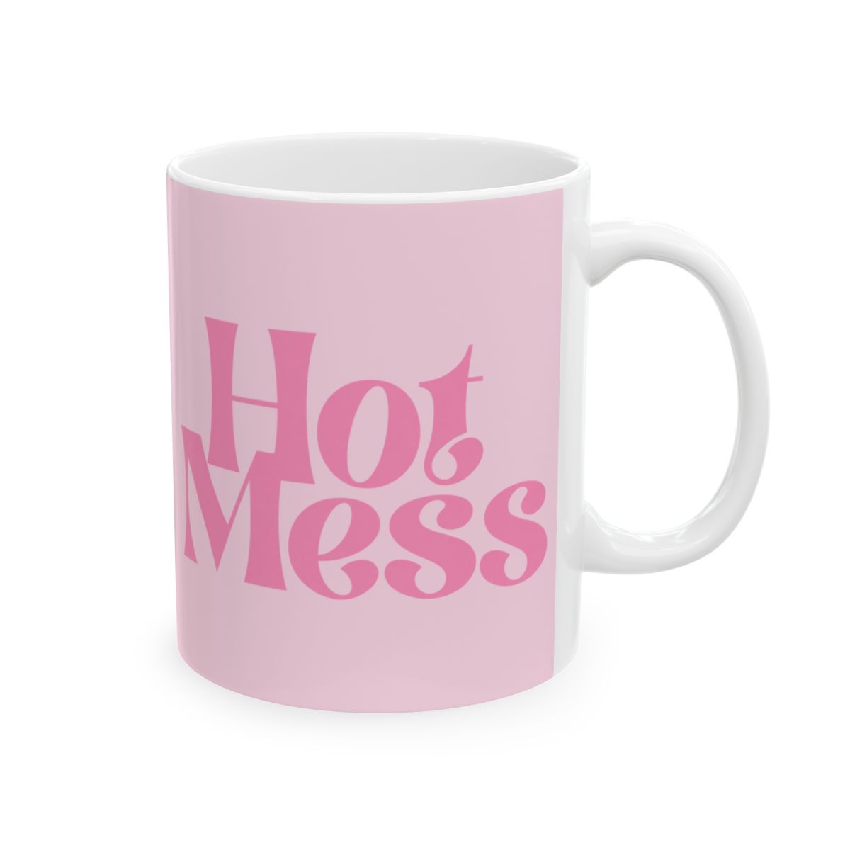 Hot Mom Mug | Pink Retro Script Ceramic Mug | Alix Earle & Ashtin Earle Merch | Earl Meets World Merch - Official Mugs & Drinkware merchandise