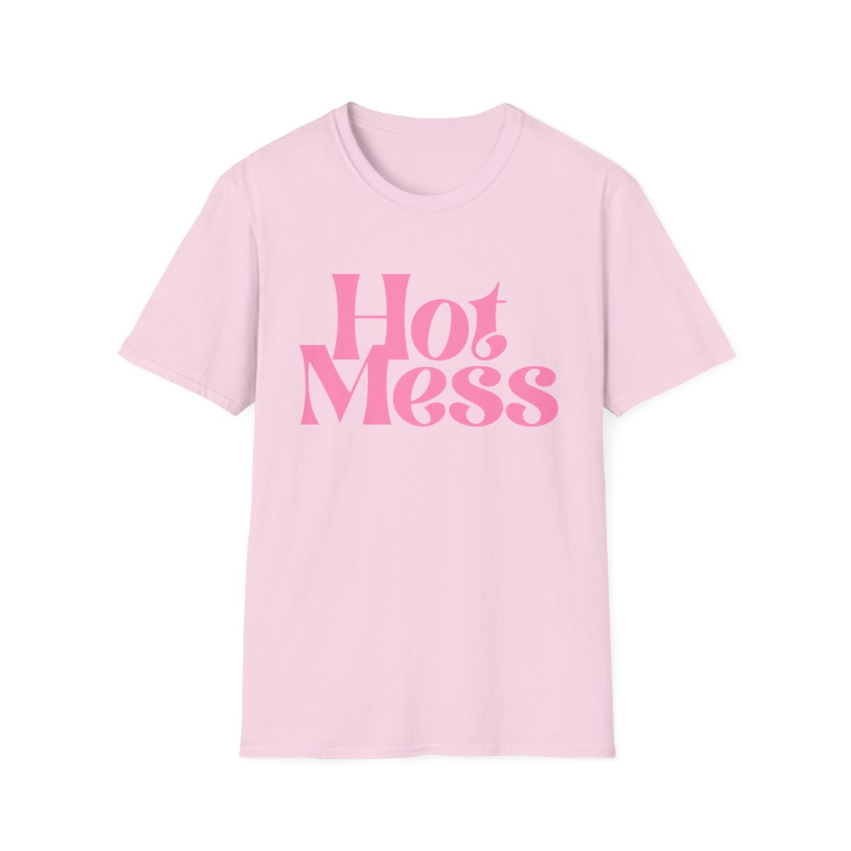 Hot Mess T-Shirt | Retro Pink Script | Alix Earle & Ashtin Earle Merch | Earl Meets World Merch - alternate angle 3, merchandise