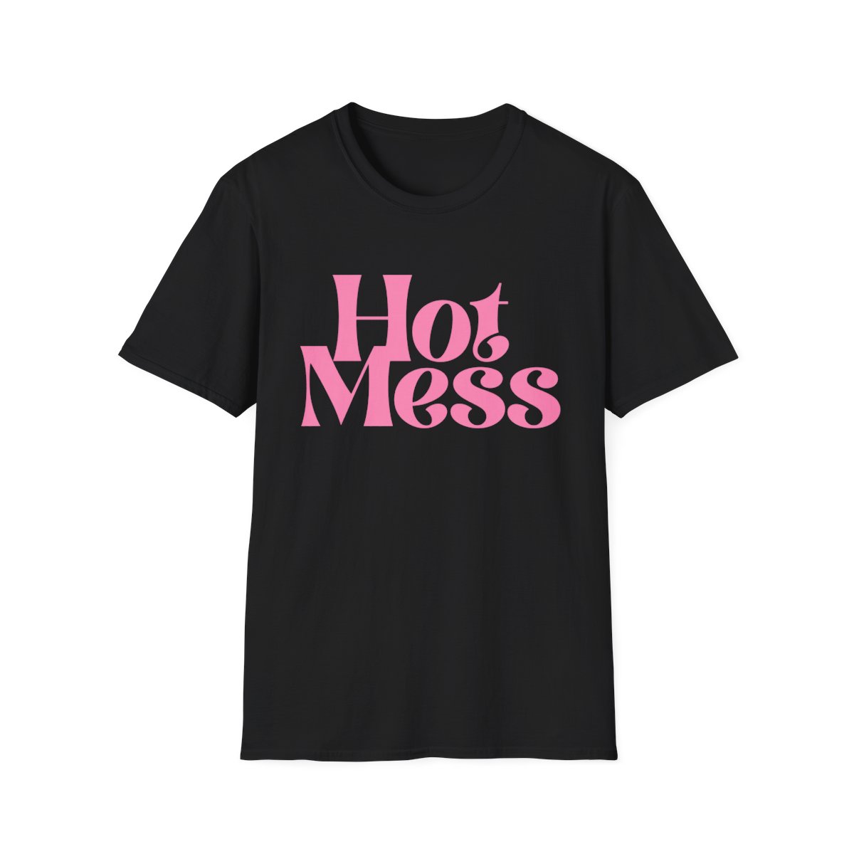 Hot Mess T-Shirt | Retro Pink Script | Alix Earle & Ashtin Earle Merch | Earl Meets World Merch - alternate angle 2, merchandise