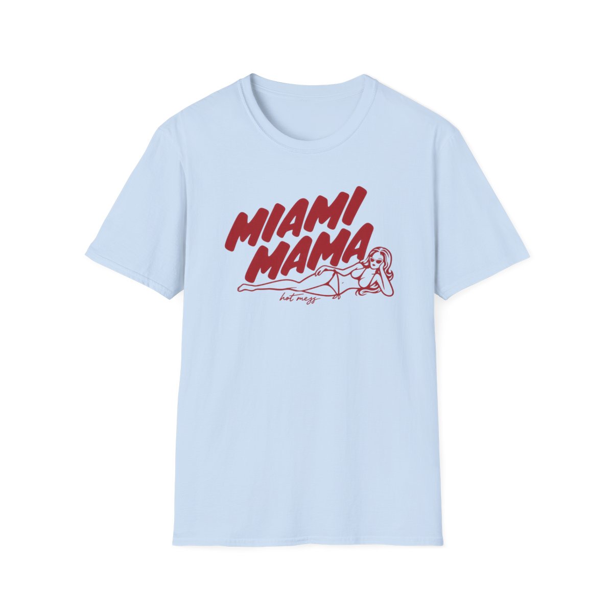 Miami Mama T-Shirt | Retro Script Pinup Graphic | Alix Earle & Ashtin Earle Merch | Earl Meets World Merch - alternate angle 3, merchandise