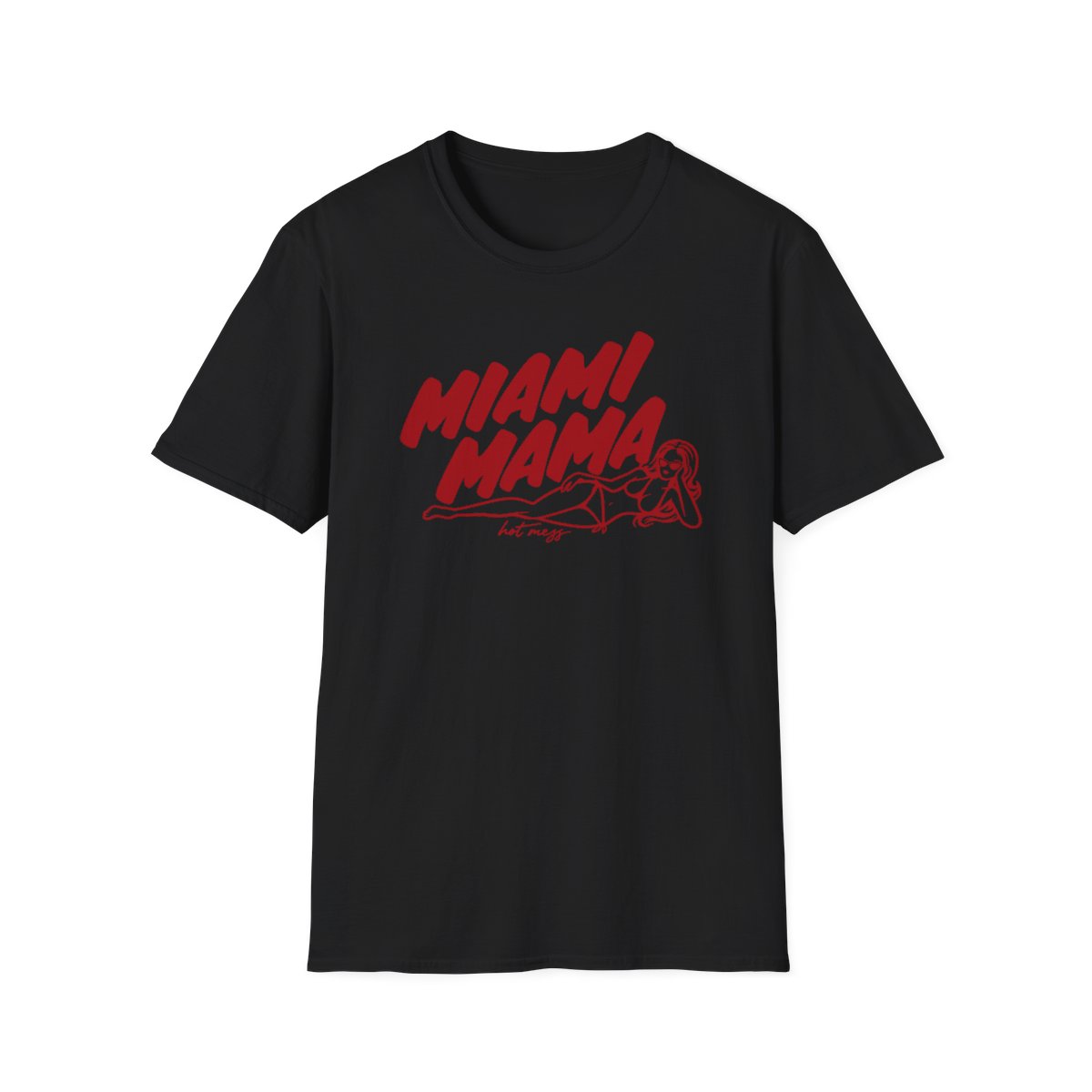 Miami Mama T-Shirt | Retro Script Pinup Graphic | Alix Earle & Ashtin Earle Merch | Earl Meets World Merch - alternate angle 2, merchandise