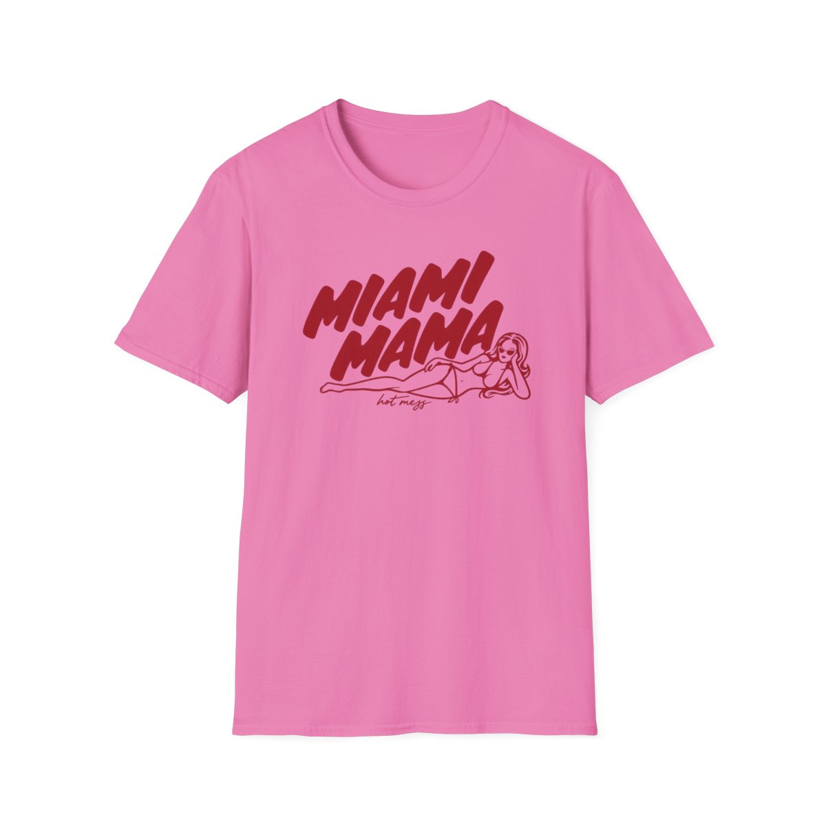 Miami Mama T-Shirt | Retro Script Pinup Graphic | Alix Earle & Ashtin Earle Merch | Earl Meets World Merch - alternate angle 5, merchandise