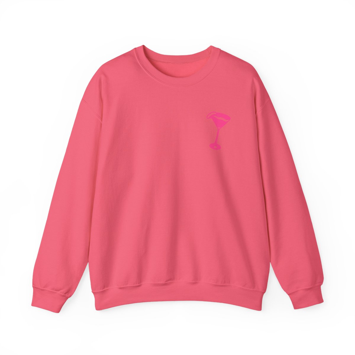 Hot Mess It's a Lifestyle sweatshirt | Pink disco heart crewneck | Alix Earle & Ashtin Earle Merch | Earl Meets World Merch - alternate angle 5, merchandise