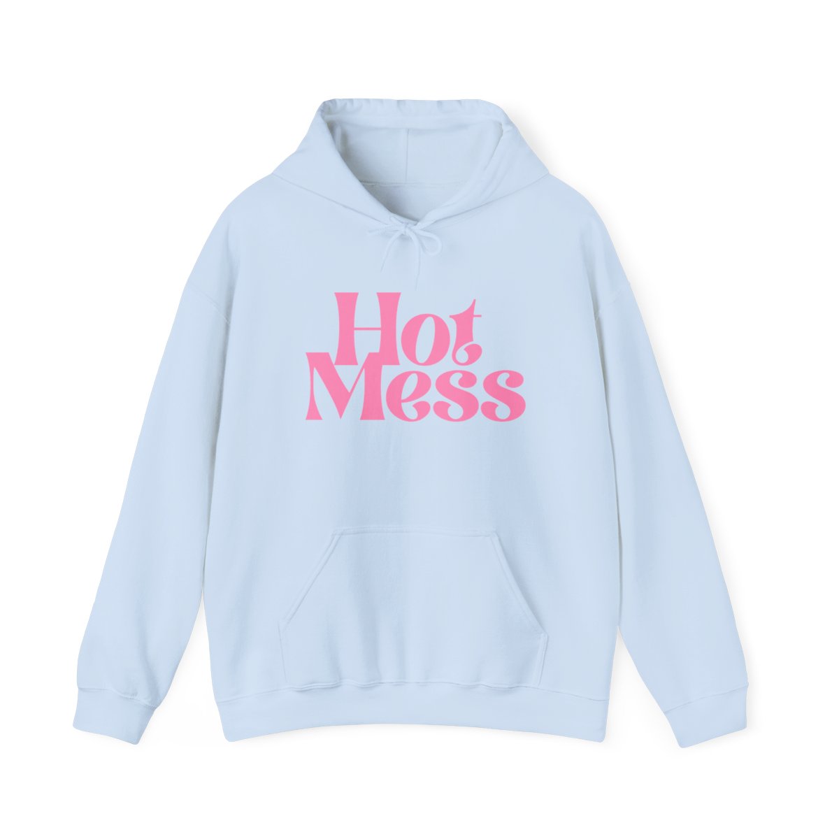 Hot Mess Hoodie | Pink Retro Script | Alix Earle & Ashtin Earle Merch | Earl Meets World Merch - alternate angle 3, merchandise