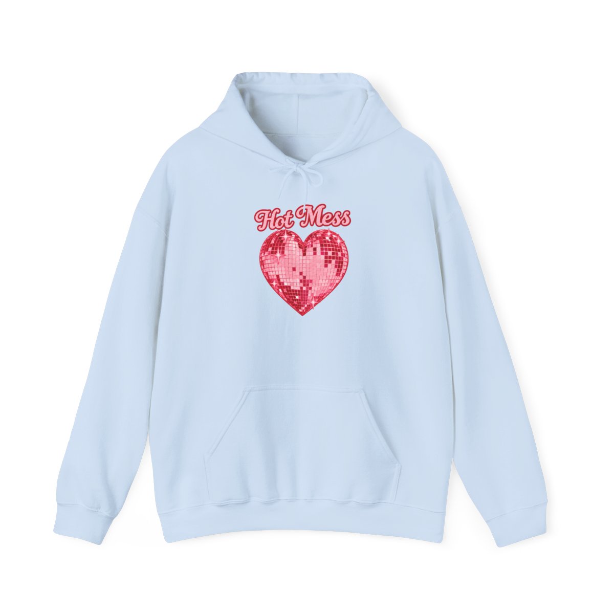 Hot Mess Heart Hoodie | Sequin Heart Graphic Sweatshirt | Alix Earle & Ashtin Earle Merch | Earl Meets World Merch - alternate angle 3, merchandise