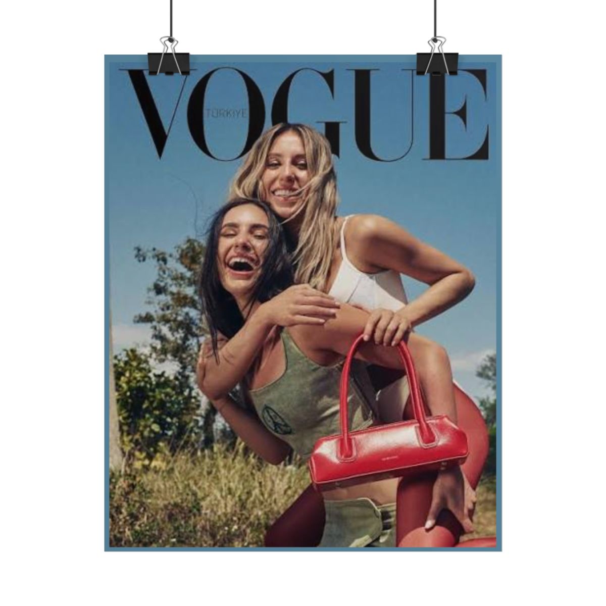 Vogue Cover Photo Rolled Poster | Fashion Magazine Wall Art | Ashtin Earl Merch